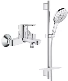 Смеситель для ванны Grohe BauEdge 23334000 + 26591000