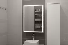Зеркальный шкаф 60x80 см белый R Art&Max Techno AM-Tec-600-800-1D-R-DS-F