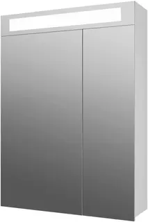 Зеркальный шкаф 60x82 см белый глянец L Dreja Uni 99.9001