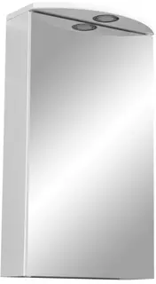 Зеркальный шкаф 40x70 см белый матовый Stella Polar Альда SP-00000222