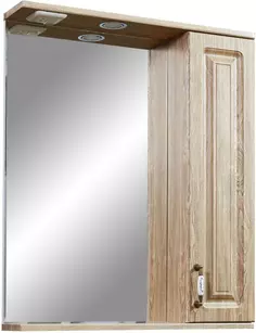 Зеркальный шкаф 65x80 см карпатская ель Stella Polar Кармела SP-00000181