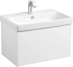 Тумба белый глянец/белый матовый 68,2 см Акватон Асти 1A263001AX2B0