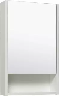 Зеркальный шкаф 40x65 см белый R Runo Микра УТ000002341 РУНО