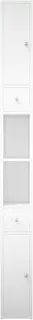 Пенал напольный белый глянец/белый матовый L/R Corozo Энри SD-00000582