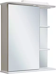 Зеркальный шкаф 60x75 см белый L Runo Магнолия 00000000030 РУНО