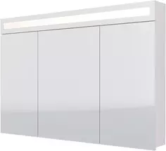 Зеркальный шкаф 120x82 см белый глянец L Dreja Uni 99.9013