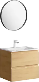 Комплект мебели дуб золотой 60,8 см Aqwella 5 Stars Accent ACC0106DZ + Mal.06.04.D + RM0206BLK