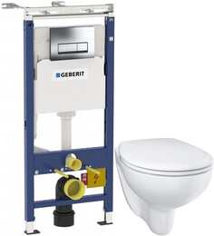 Комплект подвесной унитаз Grohe Bau Ceramic 39351000 + система инсталляции Geberit 458.125.21.1