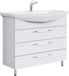 Тумба белый глянец 102,2 см Aqwella Allegro Agr.01.10/3