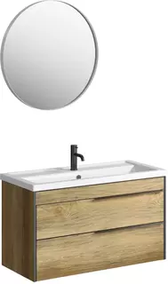 Комплект мебели дуб балтийский 101 см Aqwella Fargo FRG0110DB + 4640021065204 + RM0208W