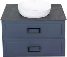 Тумба синий матовый 97,6 см La Fenice Cubo Twin FNC-01-CUB-BG-100-2