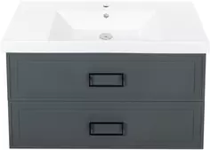 Тумба серо-зеленый матовый 97,6 см La Fenice Cubo Twin FNC-01-CUB-G-100-2