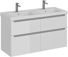 Тумба белый глянец 120 см Lemark Buno LM04B125T