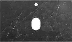Столешница 80 см Marmo Nero Opaco Belbagno KEP-80-MNO
