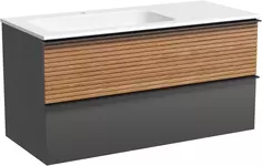 Тумба дуб красный/графит матовый 99,5 см Sancos Delta DL100LGR