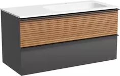 Тумба дуб красный/графит матовый 99,5 см Sancos Delta DL100RGR