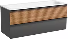 Тумба дуб красный/графит матовый 119,5 см Sancos Delta DL120GR