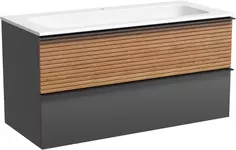 Тумба дуб красный/графит матовый 99,5 см Sancos Delta DL100GR