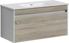 Тумба дуб бардолино/белый глянец 99 см Sancos Smart SM100E