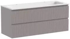 Тумба с раковиной серый матовый 121 см Sancos Snob T SNT120SM + CN7016