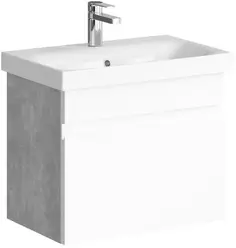 Тумба белый глянец/бетон светлый 56 см Aqwella Smart SRT0106BS