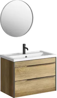 Комплект мебели дуб балтийский 81 см Aqwella Fargo FRG0108DB + 4640021064733 + RM0208W