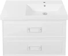 Тумба белый матовый 87,6 см La Fenice Cubo Twin FNC-01-CUB-B-90-2