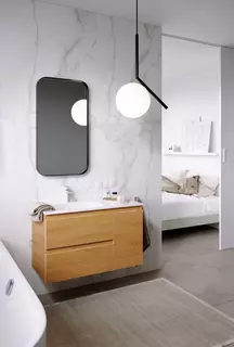 Комплект мебели дуб золотой 91,8 см Aqwella 5 Stars Accent ACC0109LDZ + Mal.09.04.D-L + RM0205BLK