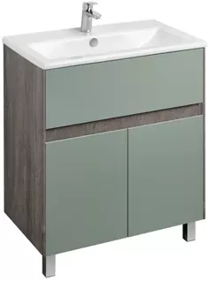 Тумба с раковиной дуб рошелье/сумеречный голубой 75 см Акватон Форест 1A2783K0FR9C0