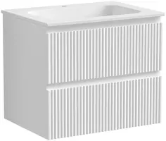 Тумба с раковиной белый матовый 61 см Sancos Snob R SNR60W + CN7011