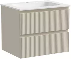 Тумба с раковиной бежевый матовый 61 см Sancos Snob T SNT60CE + CN7011