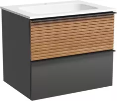 Тумба дуб красный/графит матовый 59 см Sancos Delta DL60GR