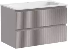 Тумба с раковиной серый матовый 81 см Sancos Snob R SNR80SM + CN7012
