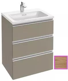 Тумба ореховое дерево 60 см 3 ящика Jacob Delafon Vox EB2050-RA-E16