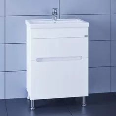 Тумба белый глянец 56,5 см Санта Лондон 224005л Santa