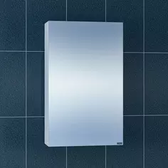 Зеркальный шкаф 45x73 см белый глянец Санта Стандарт 113001 Santa