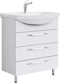 Тумба белый глянец 72 см Aqwella Allegro Agr.01.07/3