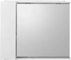 Зеркальный шкаф 80x75 см Bianco Lucido BelBagno Marino MARINO-SPC-800/750-1A-BL-P-L