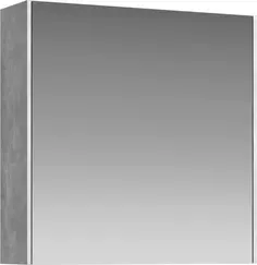 Зеркальный шкаф 61x60 см бетон светлый L/R Aqwella 5 Stars Mobi MOB0406/MOB0717BS/Z
