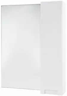 Зеркальный шкаф 78x80 см белый глянец R Bellezza Пегас 4610413001011