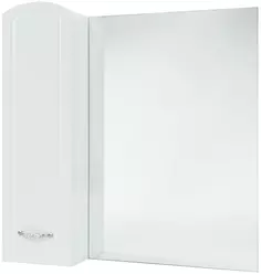 Зеркальный шкаф 68x80 см белый глянец L Bellezza Амелия 4610311002011