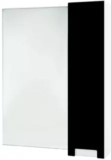 Зеркальный шкаф 58x80 см черный глянец/белый глянец R Bellezza Пегас 4610409001049