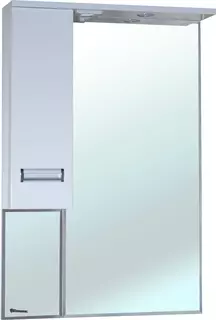 Зеркальный шкаф 58x80 см белый глянец L Bellezza Сиена 4613909002011