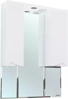Зеркальный шкаф 96x100,3 см белый глянец Bellezza Эйфория 4619117180015