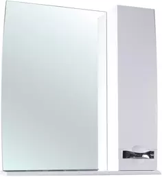 Зеркальный шкаф 80x87 см белый глянец R Bellezza Абрис 4619713001011