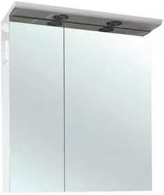 Зеркальный шкаф 80x80 см белый глянец Bellezza Анкона 4619613000015