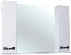 Зеркальный шкаф 105x87 см белый глянец Bellezza Абрис 4619718001016