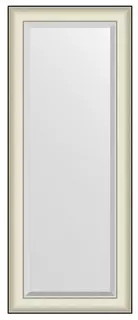 Зеркало 54x134 см белая кожа с хромом Evoform Exclusive BY 7454