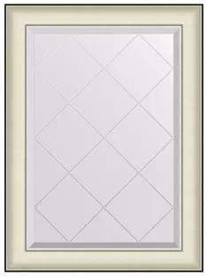 Зеркало 64x87 см белая кожа с хромом Evoform Exclusive-G BY 4567