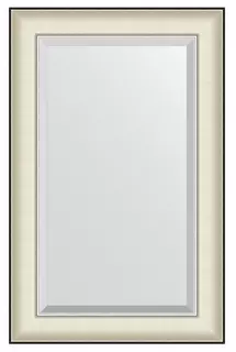 Зеркало 54x84 см белая кожа с хромом Evoform Exclusive BY 7450